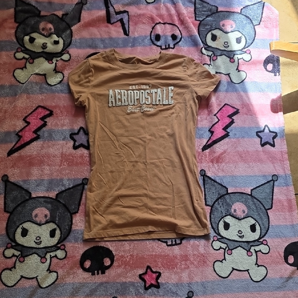 Aeropostale Brown Graphic Tee